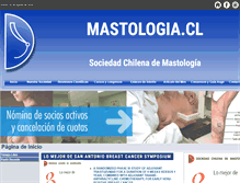 Tablet Screenshot of mastologia.cl